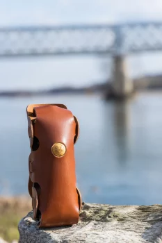 La triplette cuir cognac