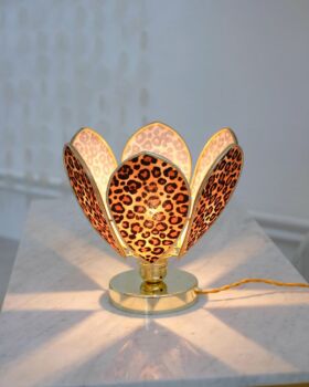 Lampe à poser léopard