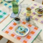 Set de table Orange Rose Vert