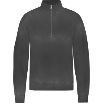 Quarter zip faded black