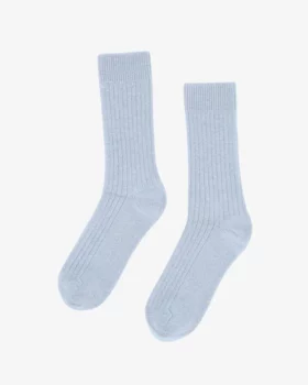 Chaussette laine merinos polar blue