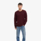 Pull Laine Merinos Oxblood Red