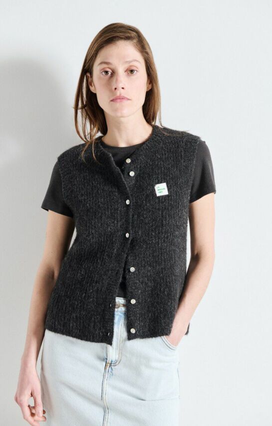 Gilet East Anthracite Chiné
