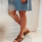 Mules Carmen Léopard Foncé