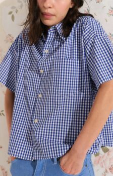 Chemise ekirow vichy bleu