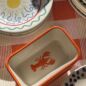 Mini Bol Rectangulaire Homard Orange