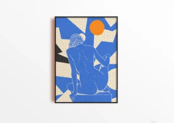 Puzzle 1000 pièces peau bleue
