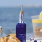 Distributeur d'huile Bleu et Rayures