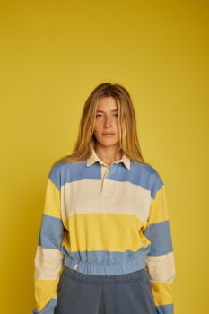 Sweat polo ciel citron
