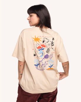 Tee-shirt strong crème cheval tatoo club